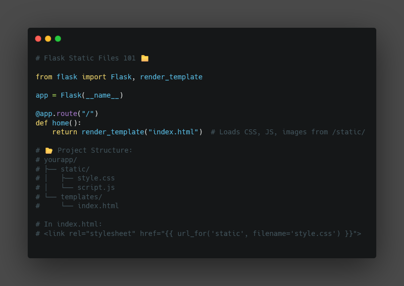 flask static files