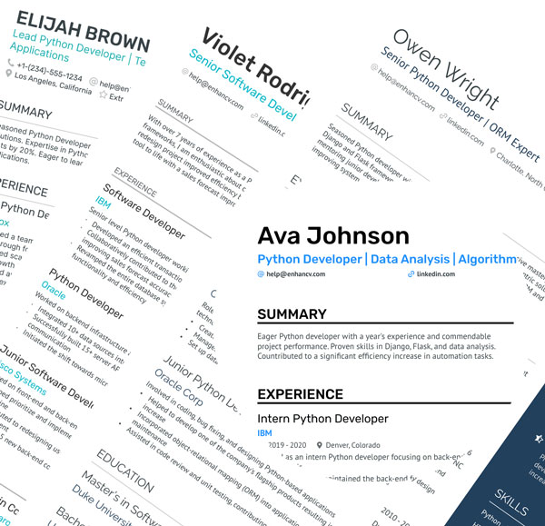 Python Resume Templates