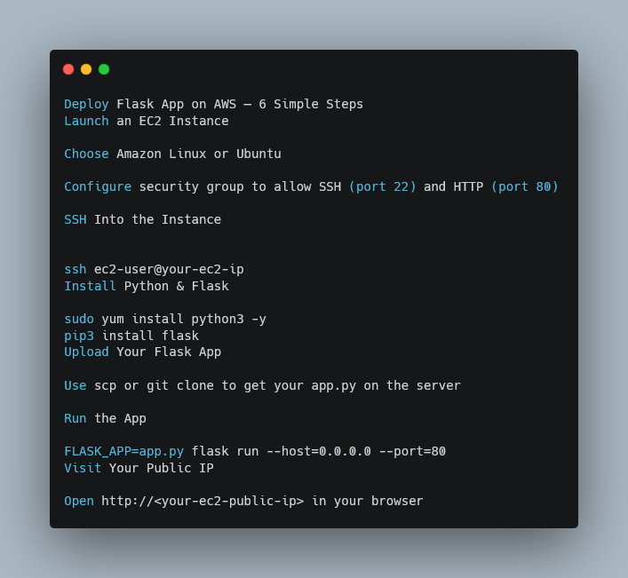 deploy flask app on aws