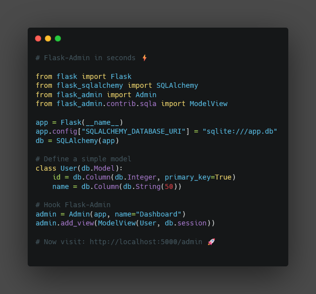 flask admin