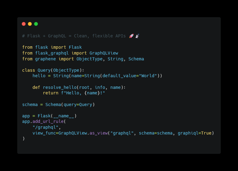 flask and graphql