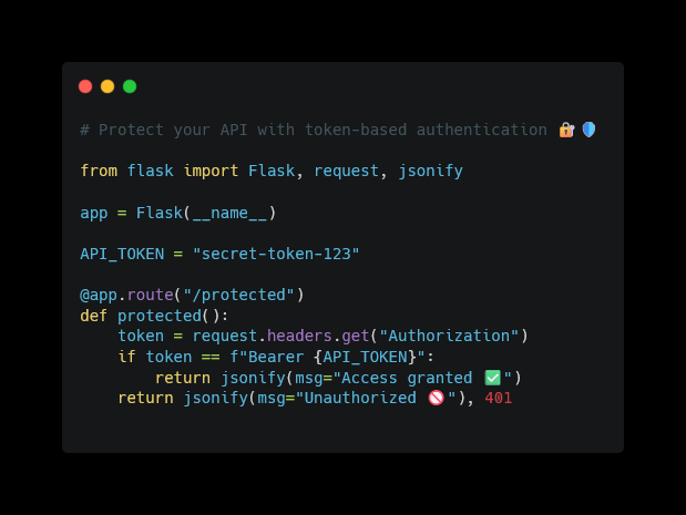 flask api authentication