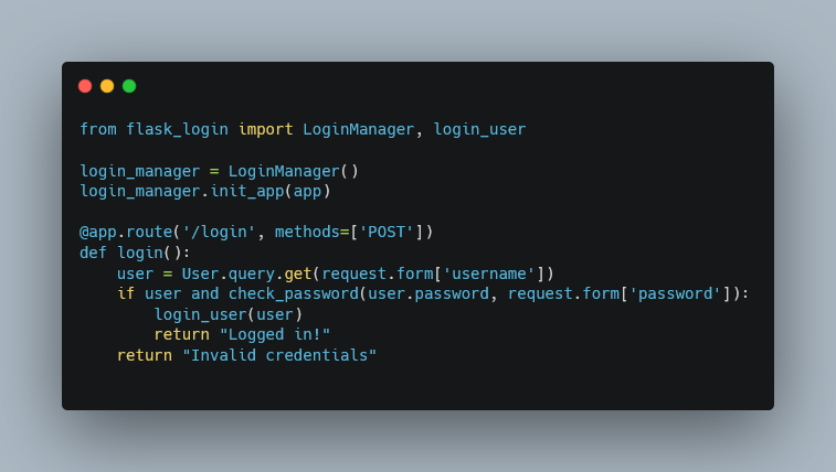 flask login tutorial