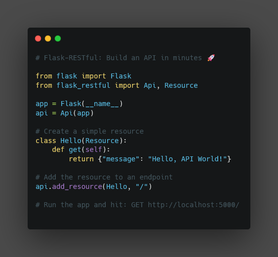 flask restful api