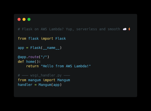 serverless flask app